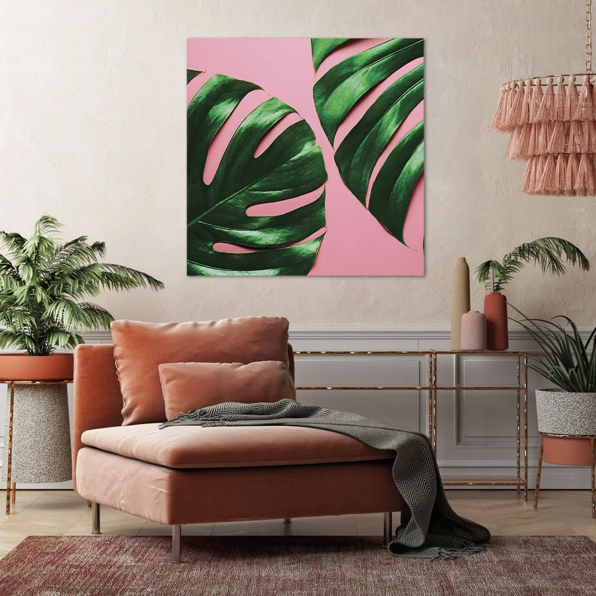 Impression sur toile - Image sur toile - Rendez-vous vert - 30x30 cm