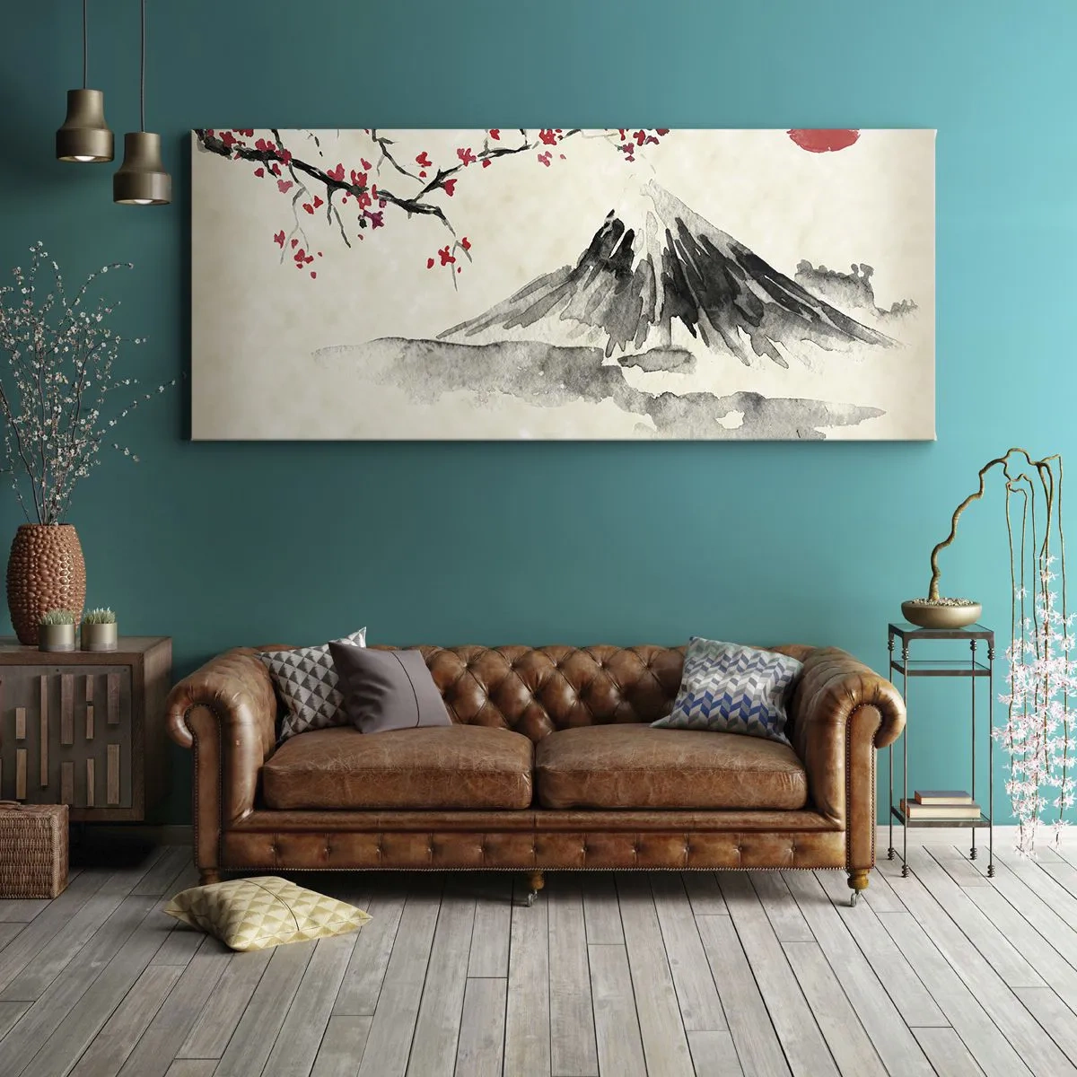 Impression sur toile - Image sur toile - Tomber amoureux du Japon - 100x40 cm