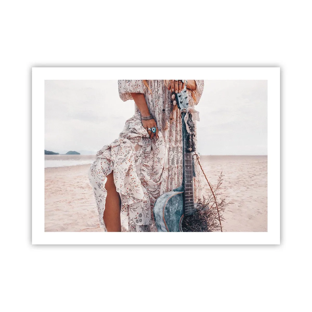 Affiche - Poster - Enfant de fleur en route - 70x50 cm