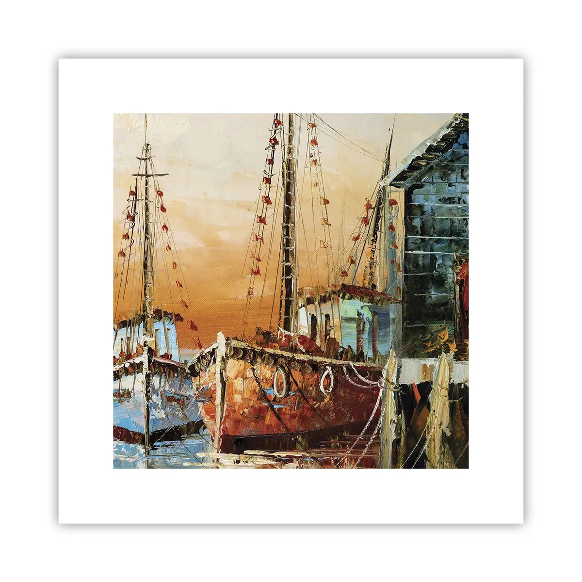 Affiche - Poster - Retour tranquille - 30x30 cm