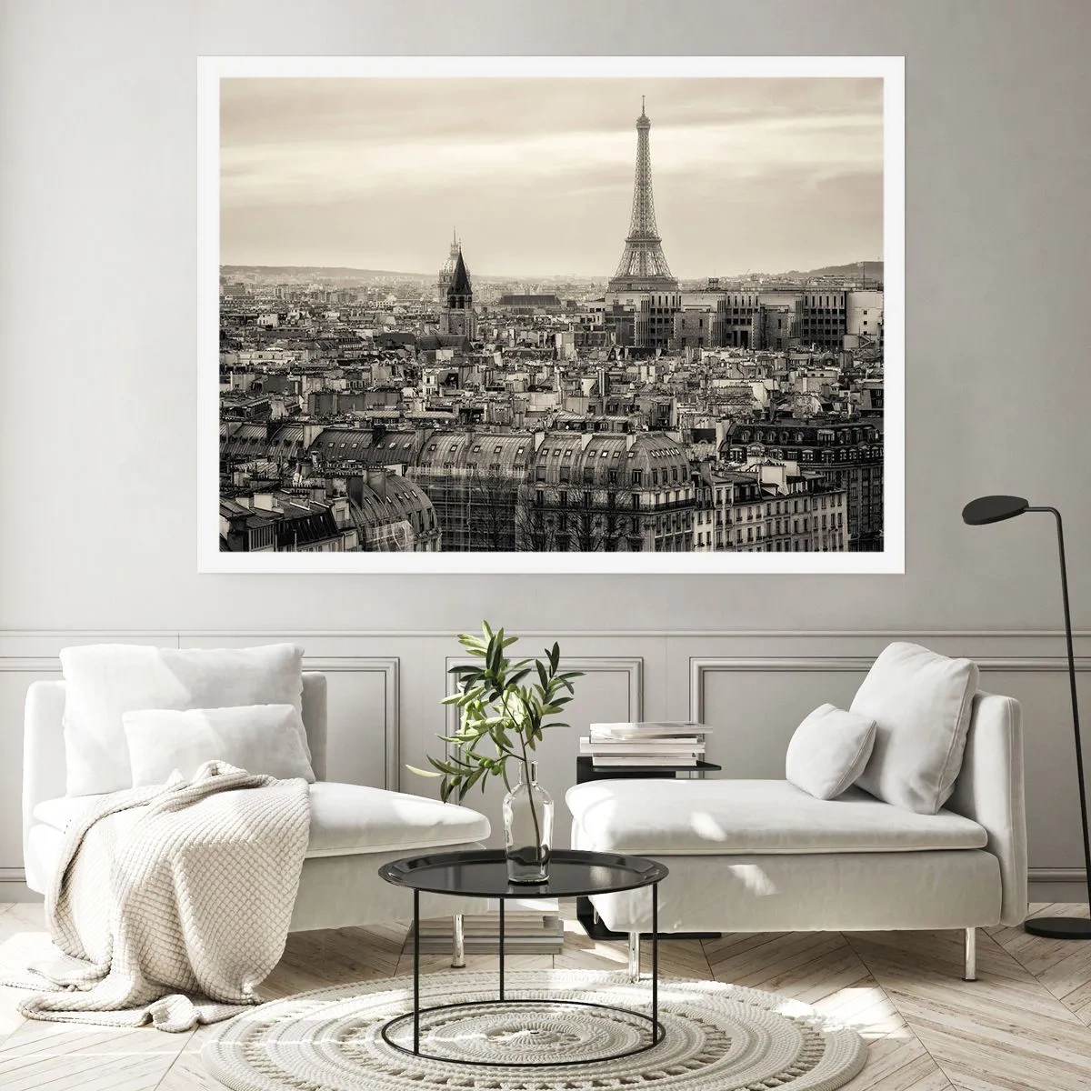 Affiche - Poster - Sur les toits de Paris - 40x30 cm
