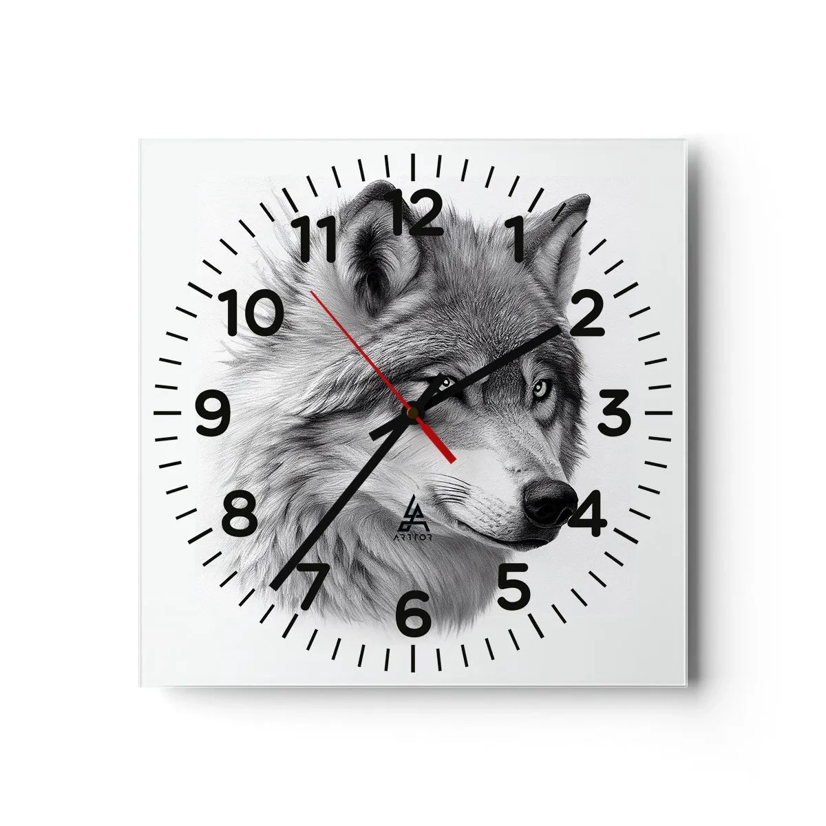 Horloge murale - Pendule murale - Alpha – sans aucun doute - 40x40 cm