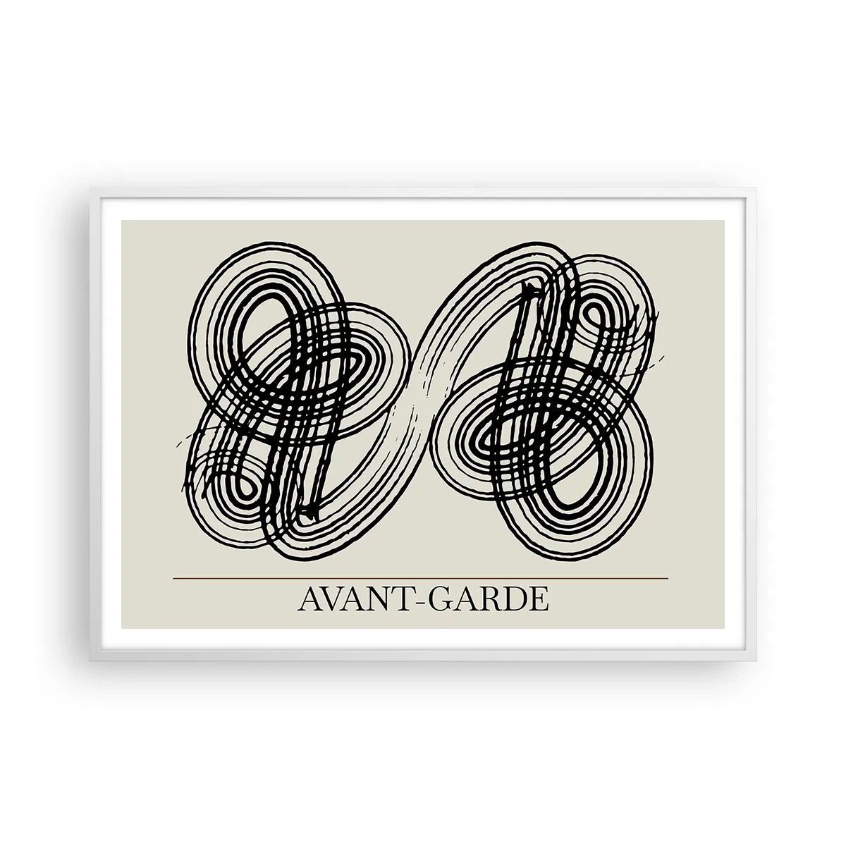 Affiche dans un cadre blanc - Poster - C'est venu spontanément - 100x70 cm