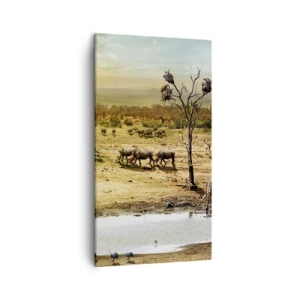 Impression sur toile - Image sur toile - "Et d'Eden coulait une rivière..." - 45x80 cm