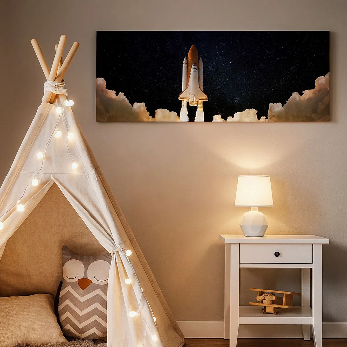 Impression sur toile - Image sur toile - Ad astra! - 100x40 cm