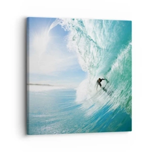 Impression sur toile - Image sur toile - Toujours sur la vague - 30x30 cm