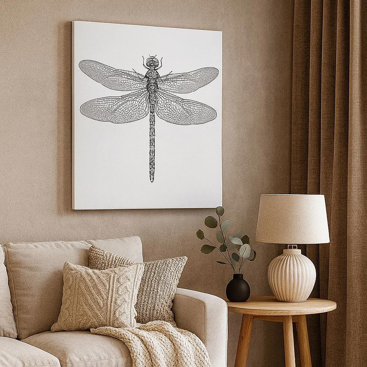 Impression sur toile - Image sur toile - Précision de la nature - 30x30 cm