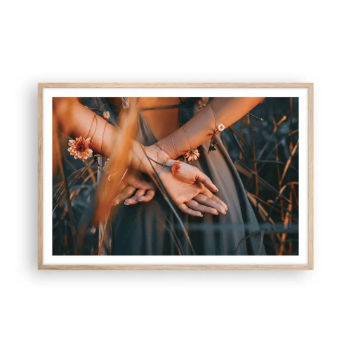 Affiche dans un chêne clair - Poster - Liée à la nature - 91x61 cm