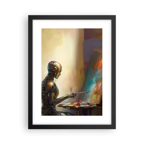 Affiche dans un cadre noir - Poster - L'art du futur - 30x40 cm