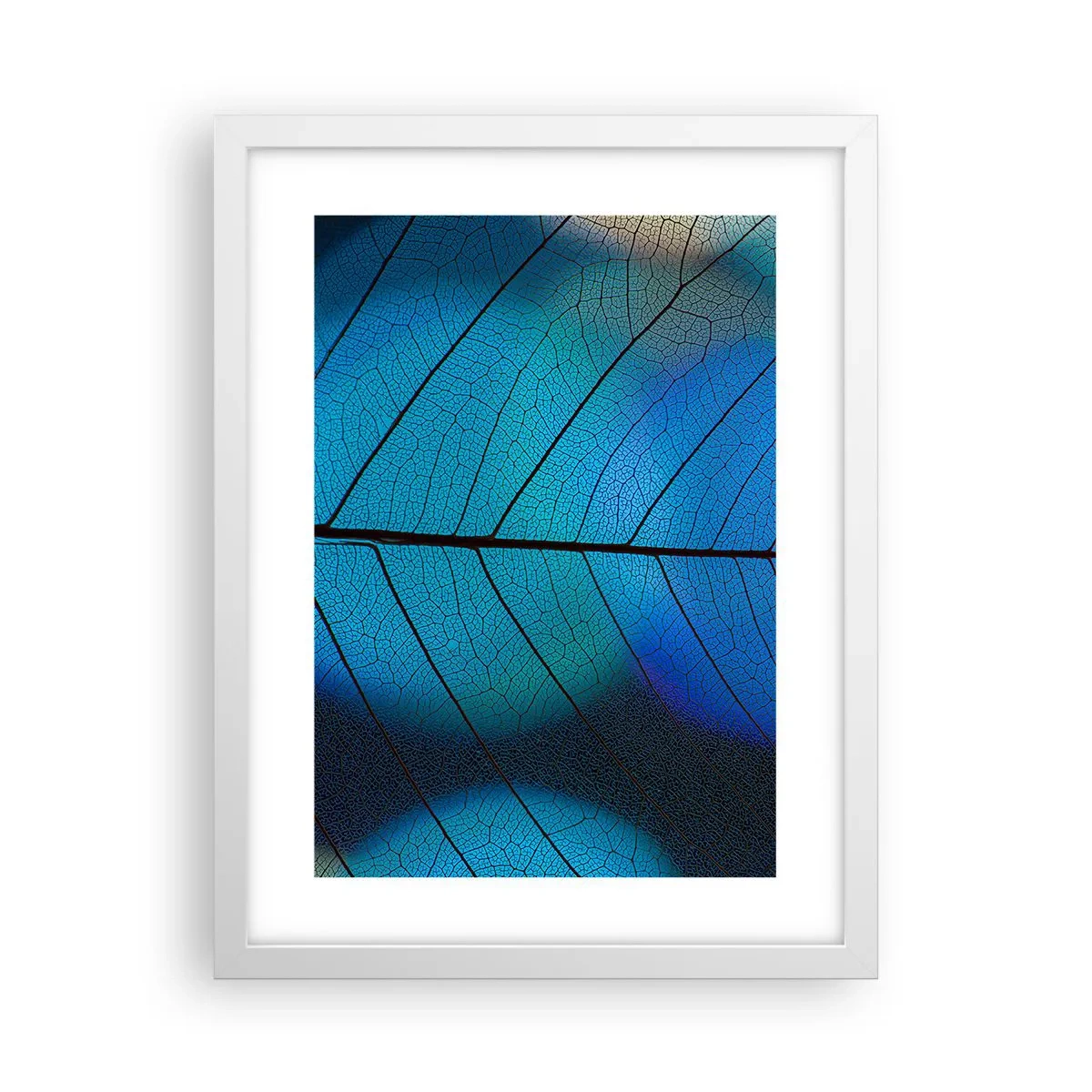 Affiche dans un cadre blanc - Poster - Construction complexe - 30x40 cm