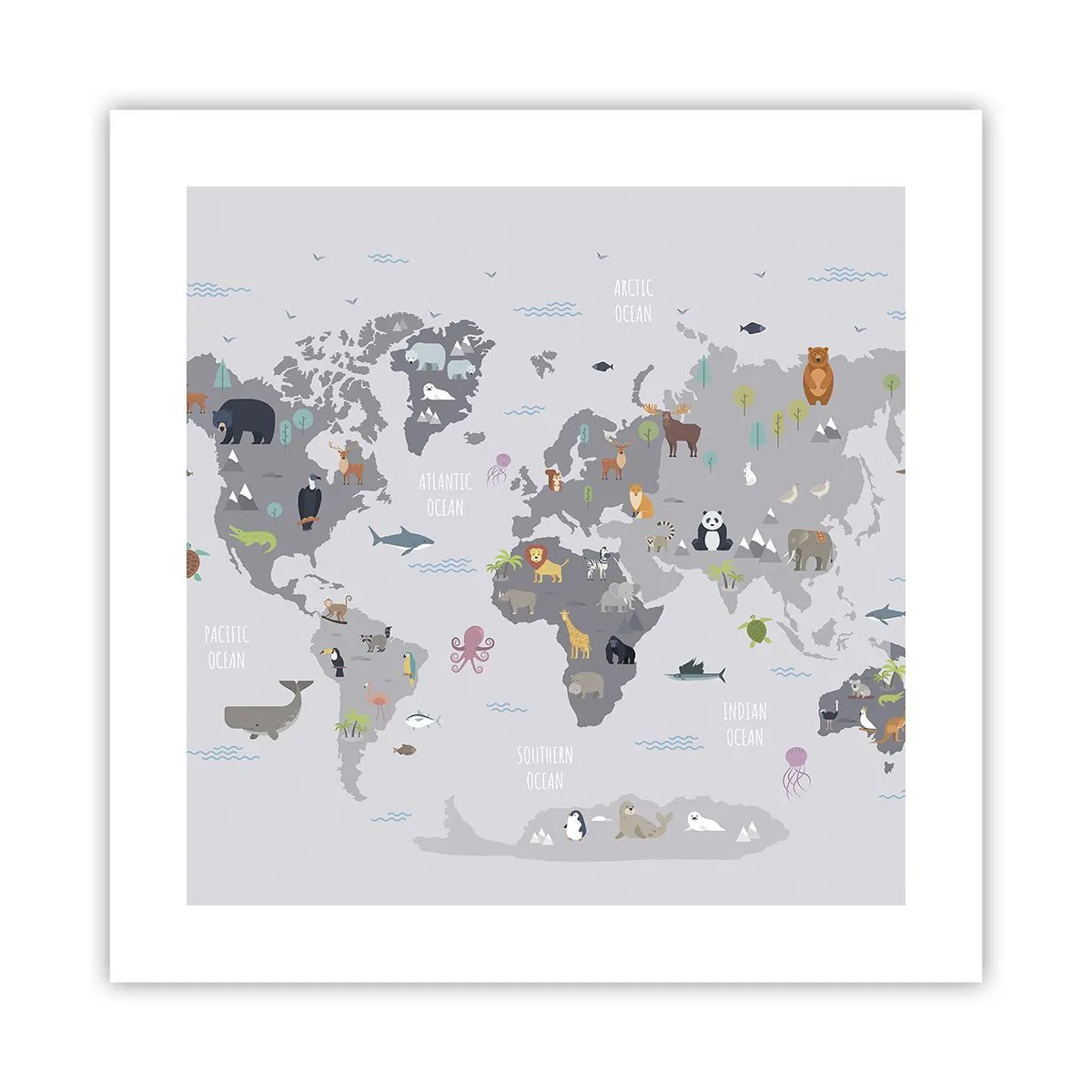 Affiche - Poster - Dis-moi d'où tu viens... - 40x40 cm