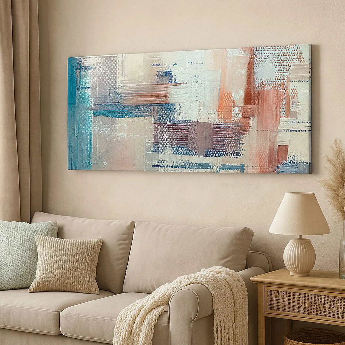 Impression sur toile - Image sur toile - Atteindre la lumière - 100x40 cm