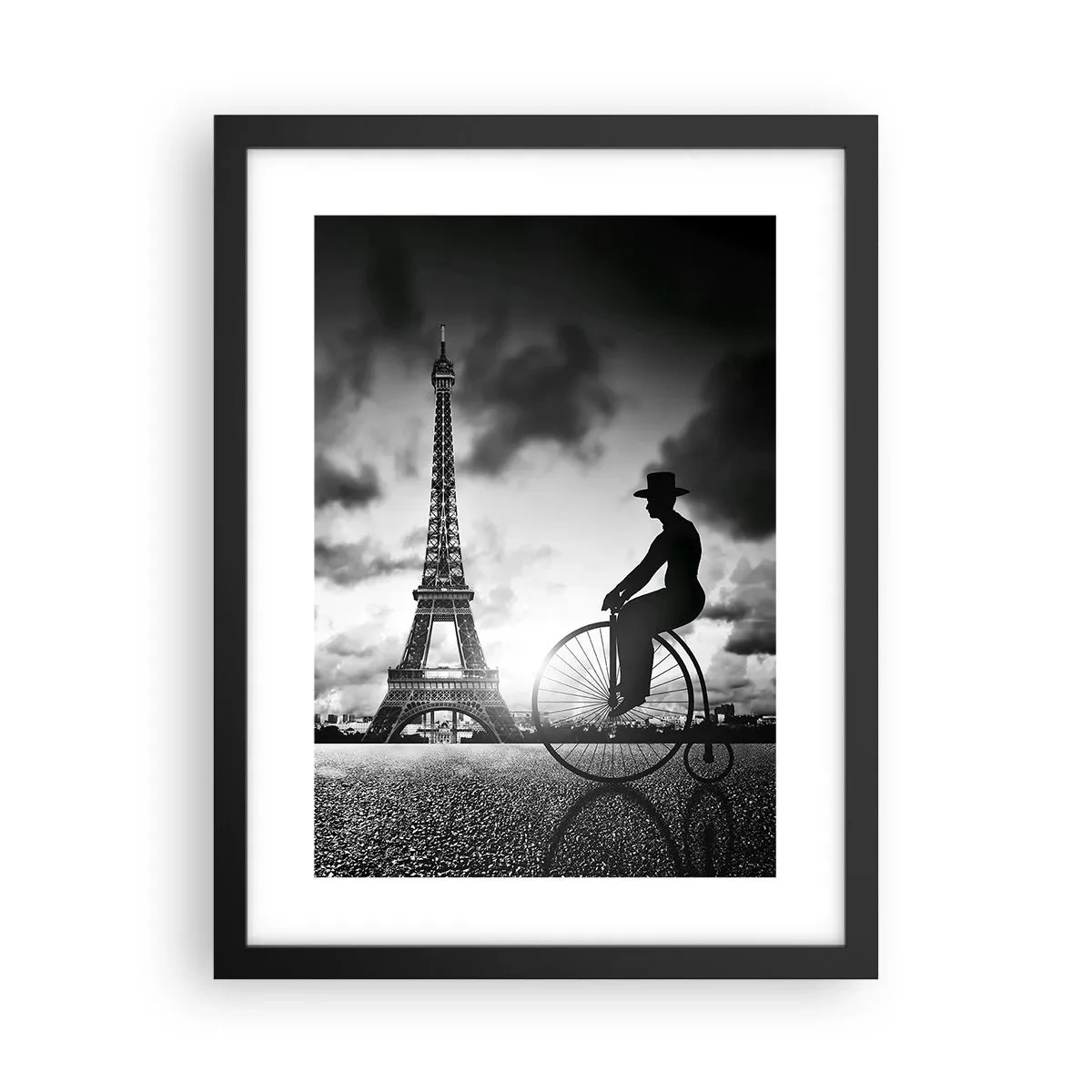 Affiche dans un cadre noir - Poster - Nostalgie de la Belle Epoque - 30x40 cm