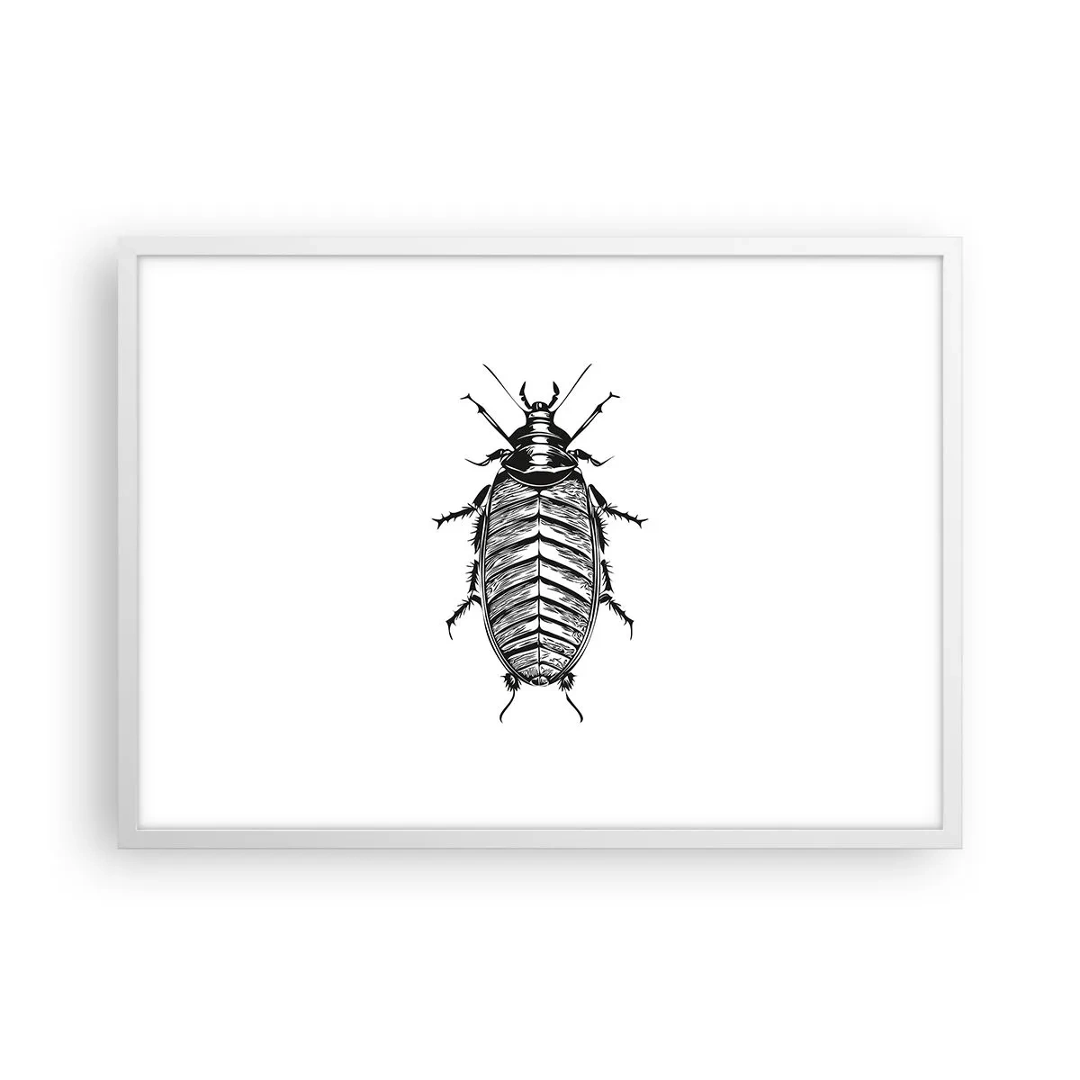 Affiche dans un cadre blanc - Poster - Quel spécimen! - 70x50 cm