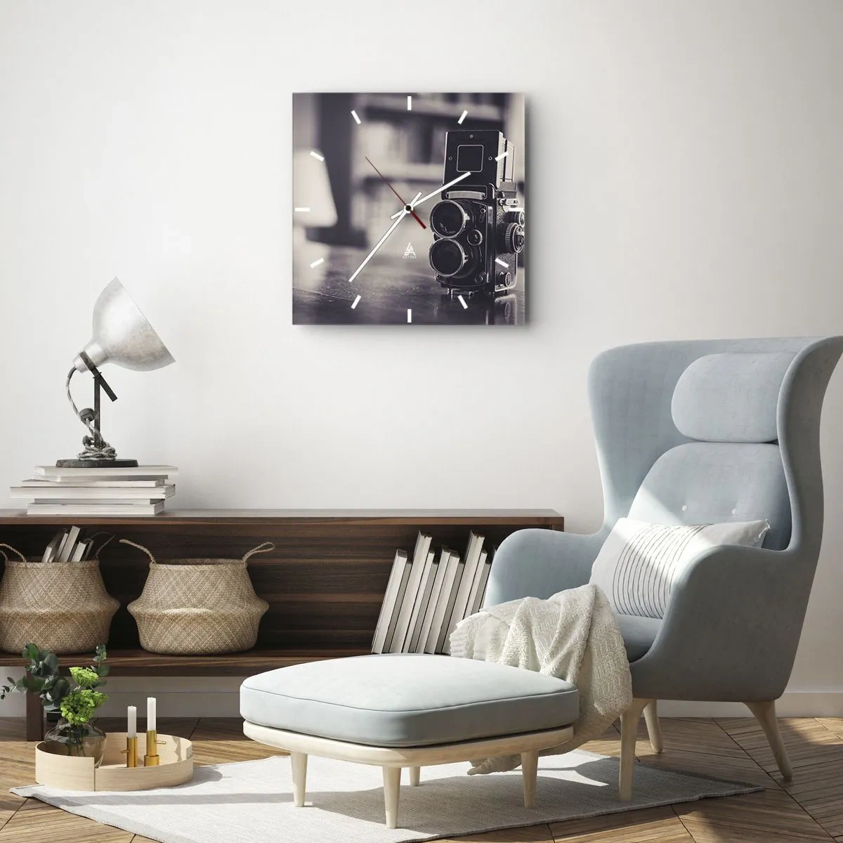 Horloge murale - Pendule murale - La magie de la photographie ancienne - 30x30 cm