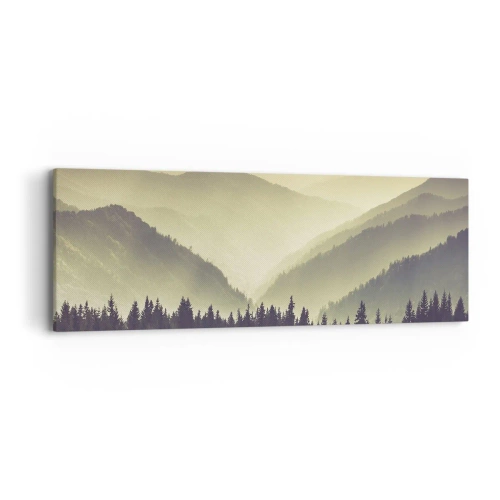 Impression sur toile - Image sur toile - Derrière les sept montagnes… - 90x30 cm