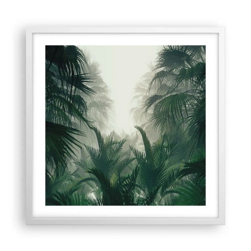 Affiche dans un cadre blanc - Poster - Secret tropical - 50x50 cm