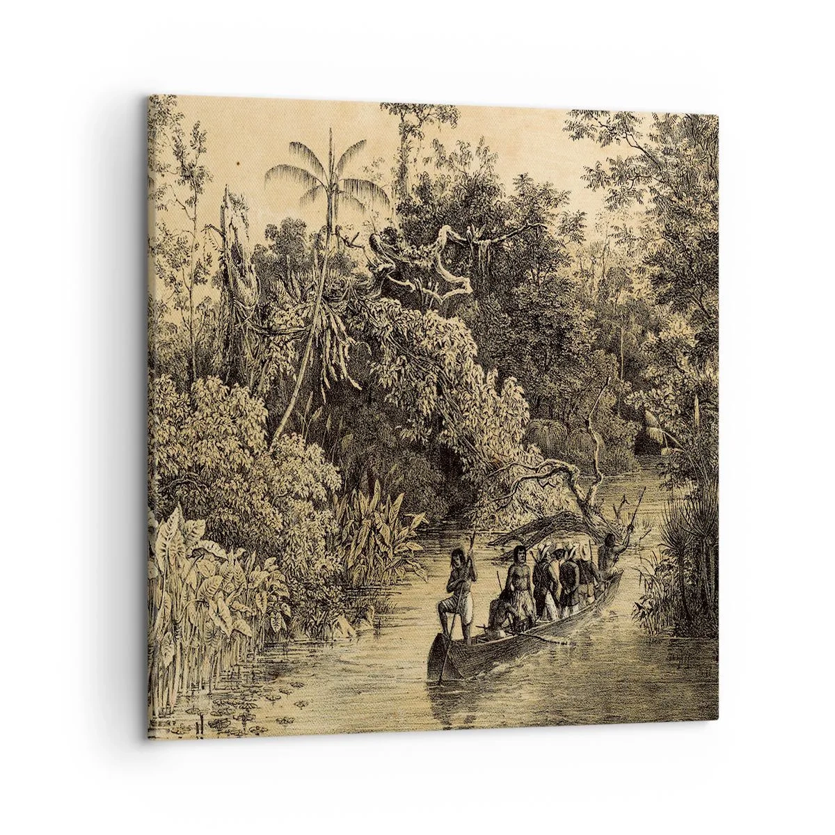 Impression sur toile - Image sur toile - Expédition à la source - 50x50 cm