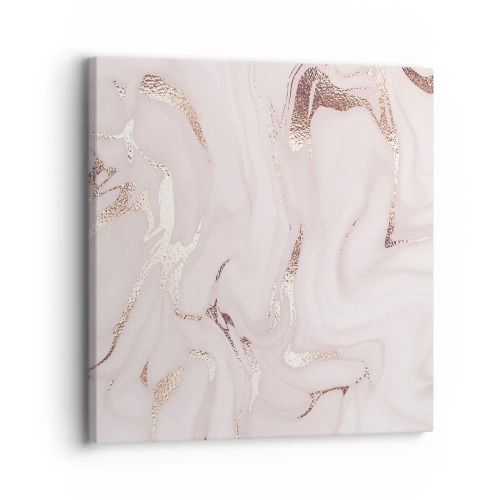 Impression sur toile - Image sur toile - Dans un châle rose - 30x30 cm