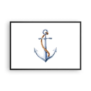 Affiche dans un cadre noir - Poster - Ah l'aventure ! - 91x61 cm