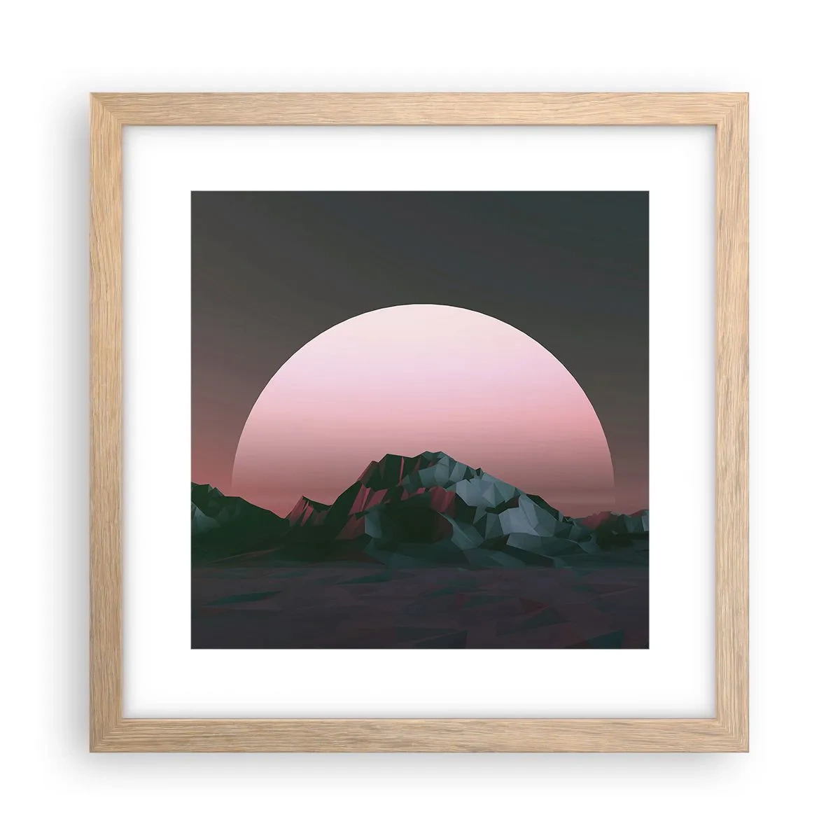 Affiche dans un chêne clair - Poster - Dans une galaxie voisine - 30x30 cm