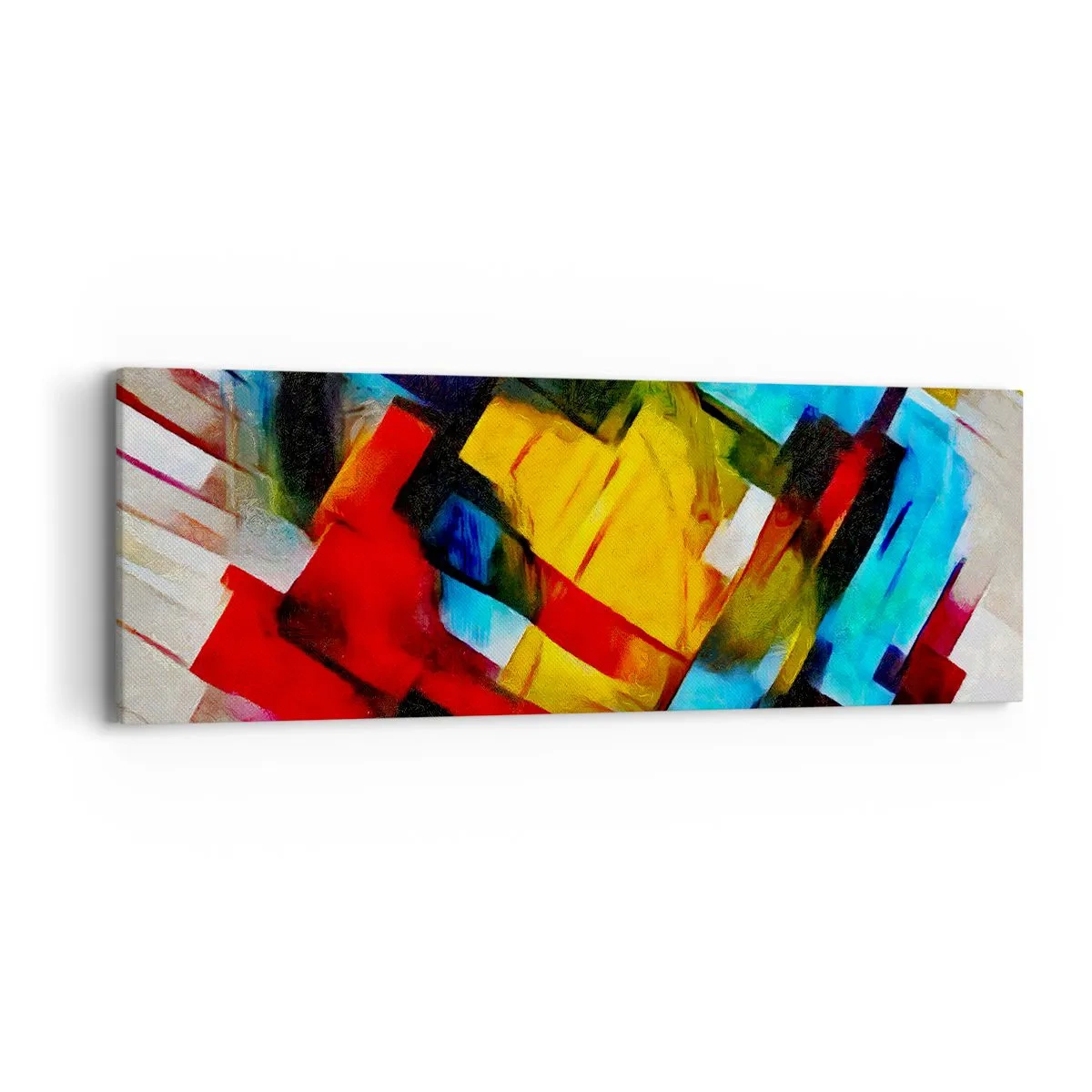 Impression sur toile - Image sur toile - Une superposition multicolore - 90x30 cm