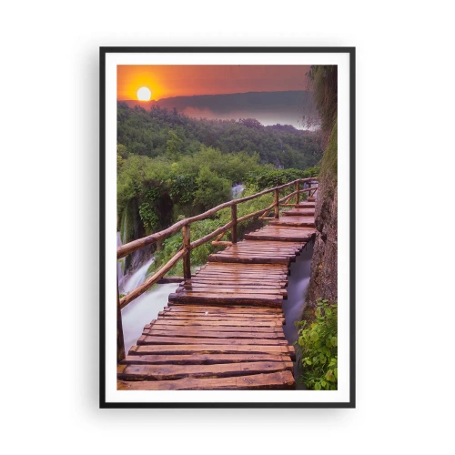 Affiche dans un cadre noir - Poster - La beauté au-delà de la croyance - 70x100 cm