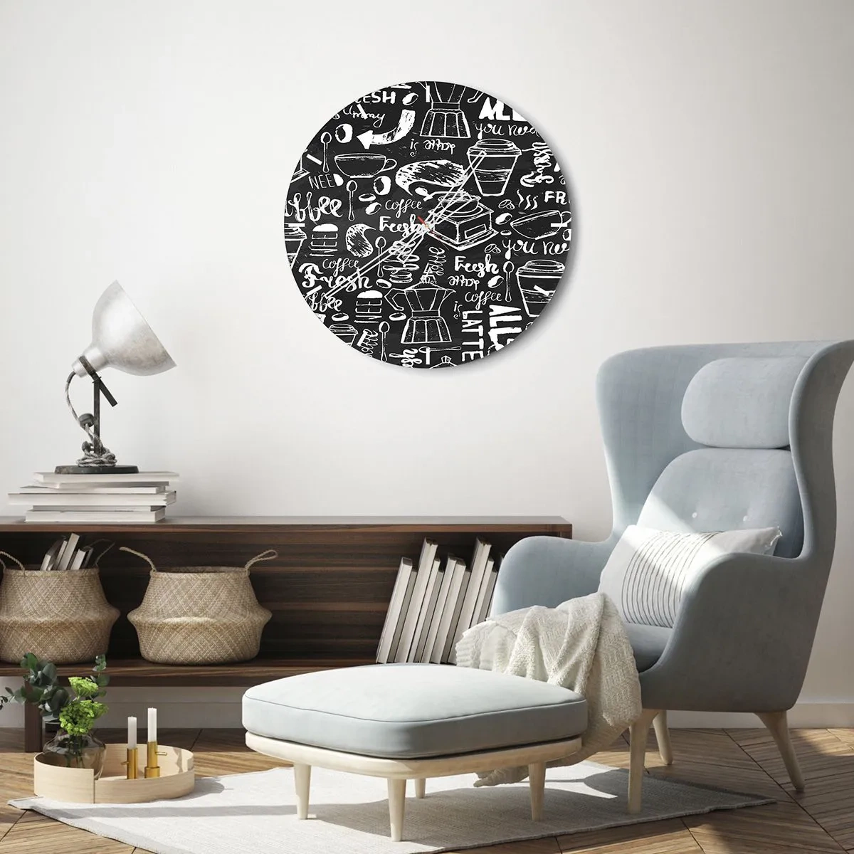Horloge murale - Pendule murale - Tout ce dont tu as besoin c'est… - 40x40 cm