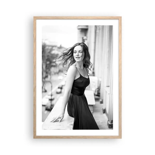 Affiche dans un chêne clair - Poster - Certainement un Parisien - 50x70 cm