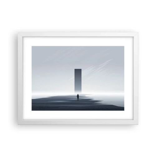 Affiche dans un cadre blanc - Poster - Opportunité ou menace ? - 40x30 cm