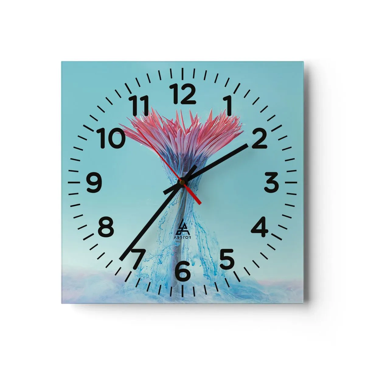 Horloge murale - Pendule murale - Dans une étreinte vivifiante - 40x40 cm