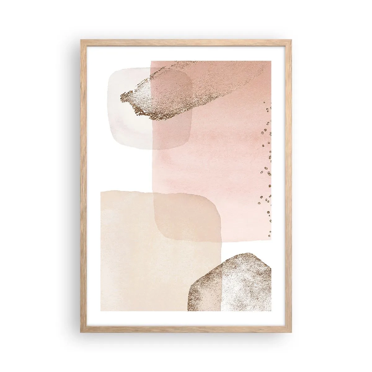 Affiche dans un chêne clair - Poster - Regard à travers la couleur - 50x70 cm