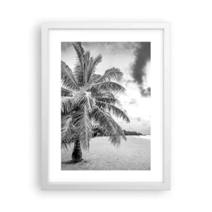 Affiche dans un cadre blanc - Poster - Quand tu aspires à la solitude - 30x40 cm