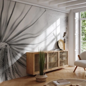 Papier Peint Autocollant Deluxe Sticker - Aigrette avant son envol - Minimalisme, Délicat, Fleur - 200x140 cm