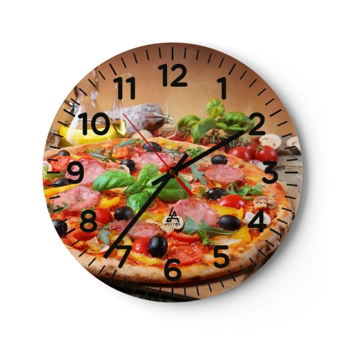 Horloge murale - Pendule murale - Avec une vraie saveur italienne - 40x40 cm