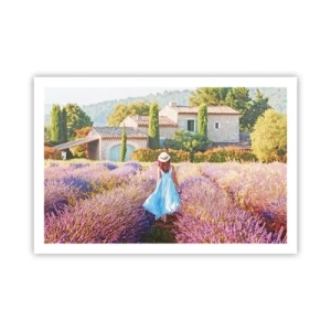 Affiche - Poster - Fille de la lavande - 91x61 cm