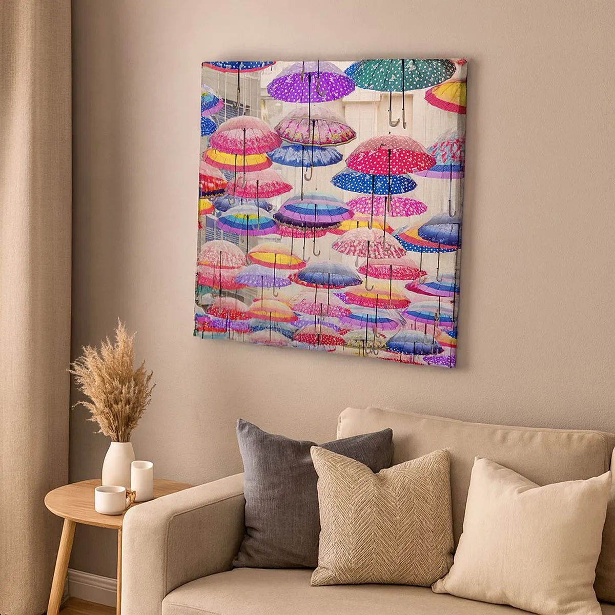 Impression sur toile - Image sur toile - Prairie de la ville - 30x30 cm