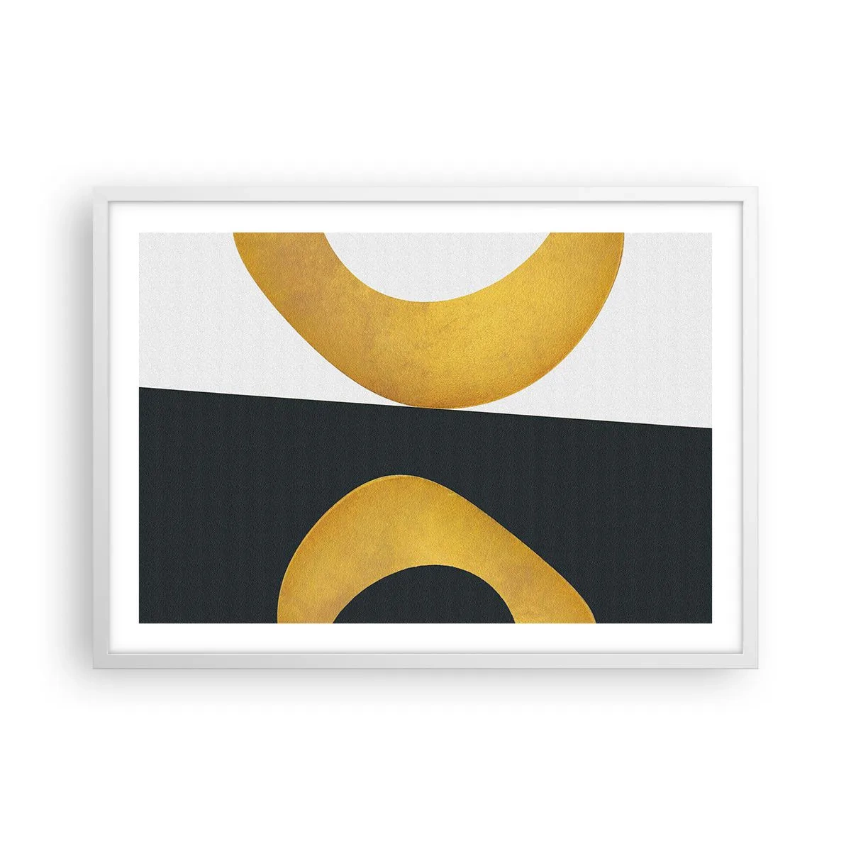 Affiche dans un cadre blanc - Poster - Avant tout : l’or - 70x50 cm