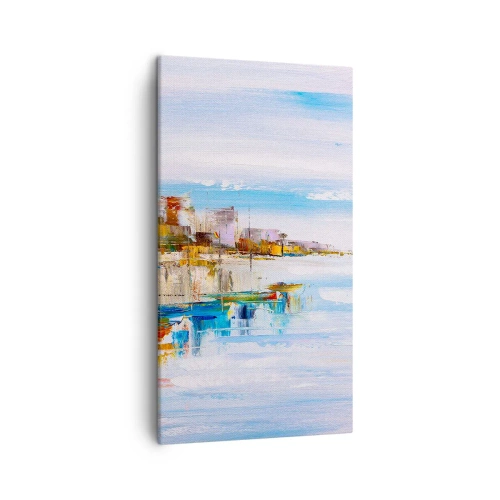 Impression sur toile - Image sur toile - Un havre urbain multicolore - 45x80 cm