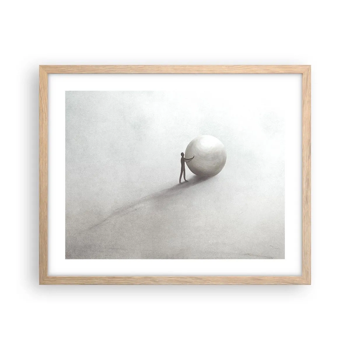 Affiche dans un chêne clair - Poster - Jeu de la vie - 50x40 cm