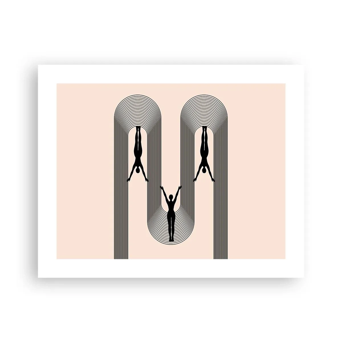 Affiche - Poster - Les jambes en l’air - 50x40 cm