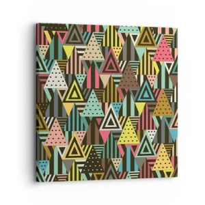 Impression sur toile - Image sur toile - En rythme de trois - 30x30 cm