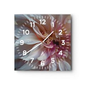 Horloge murale - Pendule murale - Fraîcheur fleurissante - 30x30 cm