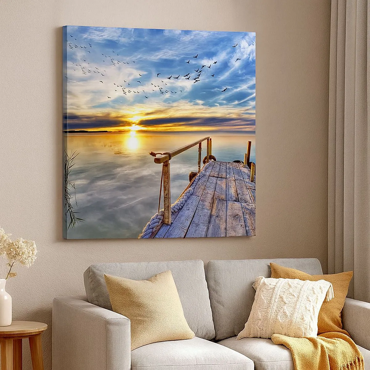 Impression sur toile - Image sur toile - Le vent se repose - 30x30 cm