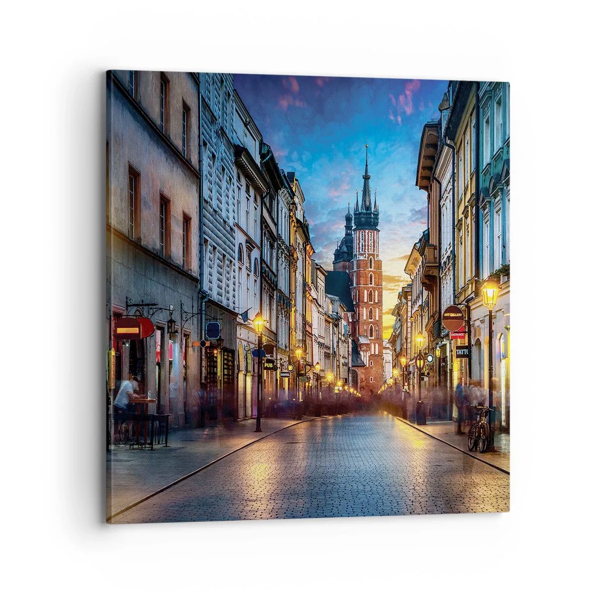 Impression sur toile - Image sur toile - La magie de Cracovie - 70x70 cm