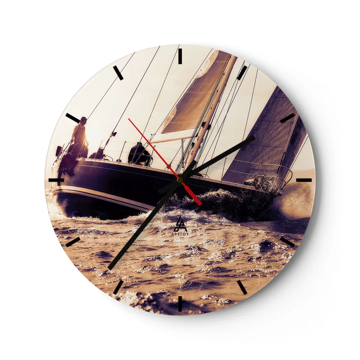 Horloge murale - Pendule murale - Navigue, marin - 40x40 cm