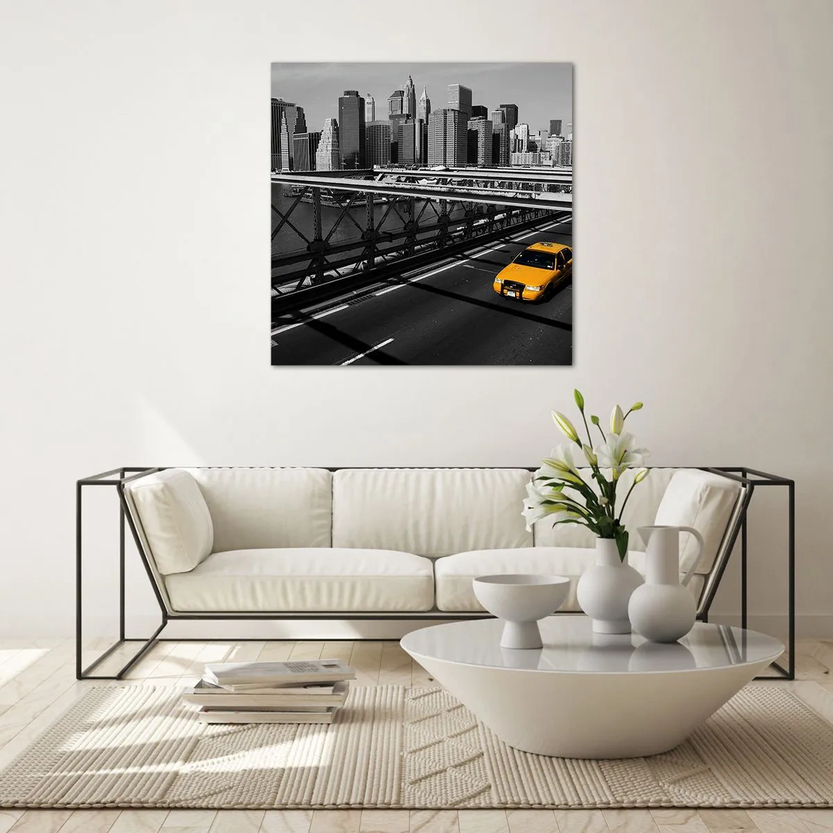 Impression sur verre - Image sur verre - Couleur de la grande ville - 70x70 cm