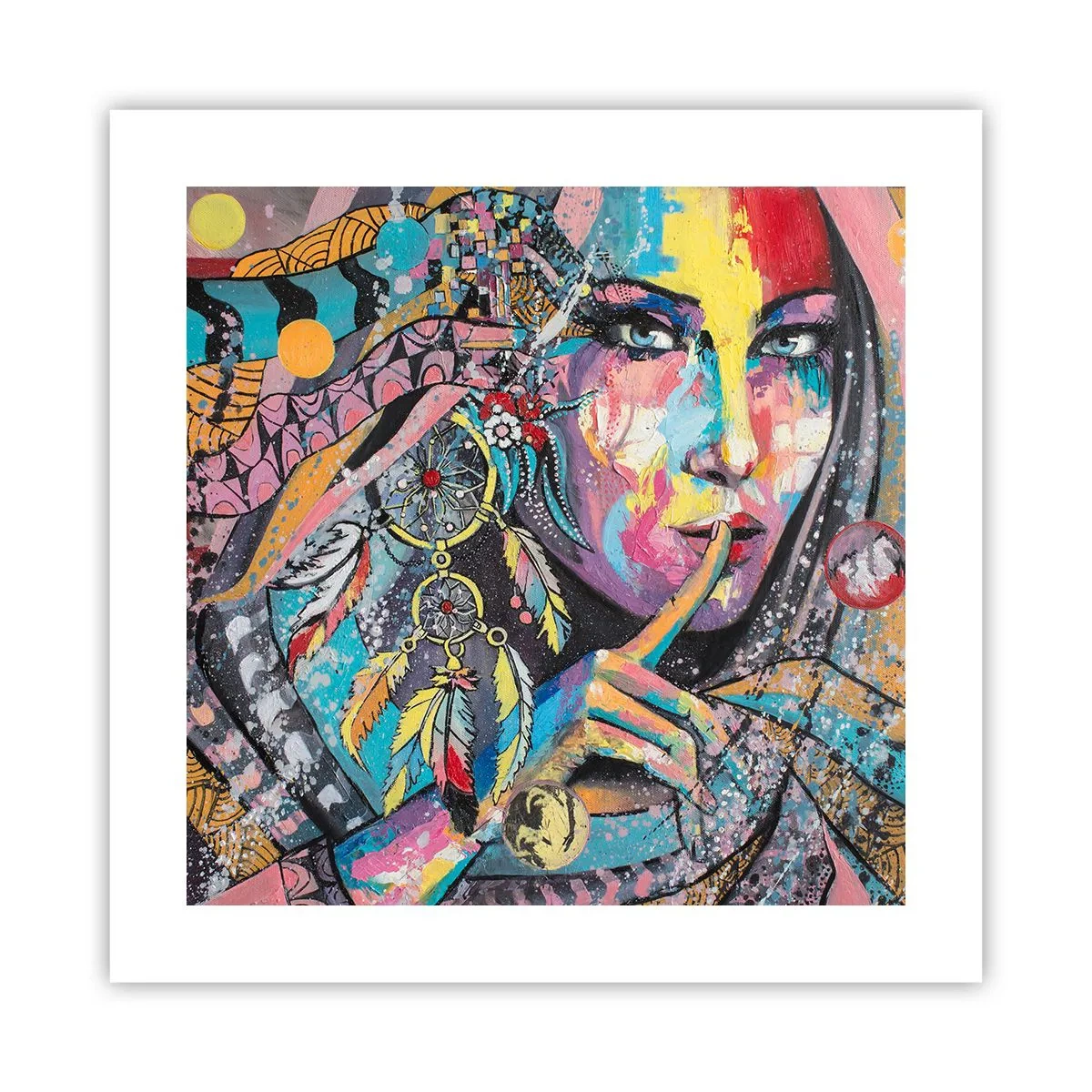 Affiche - Poster - Taisez-vous jusqu'à ce que vous compreniez - 40x40 cm