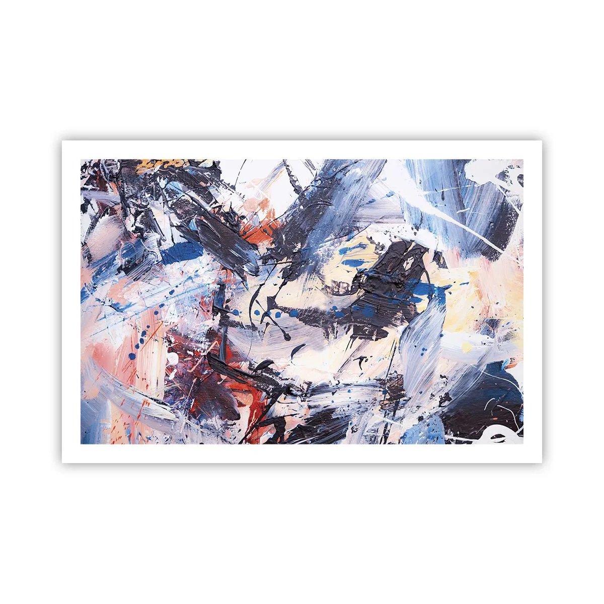 Affiche - Poster - La danse folle de l'abstrait - 91x61 cm