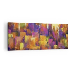 Impression sur toile - Image sur toile - Composition métropolitaine - 100x40 cm